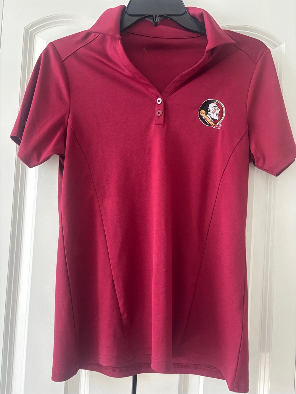 Women's Antigua FSU Garnet Short-Sleeve Dry Fit Polo with Team Logo Size Medium